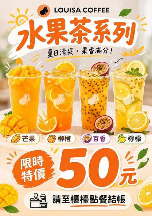 【八甲景觀餐廳】路易莎優惠通知圖片